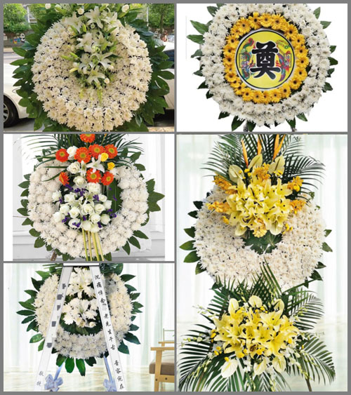 浙江省宁波奉化区岳林街道花圈速递